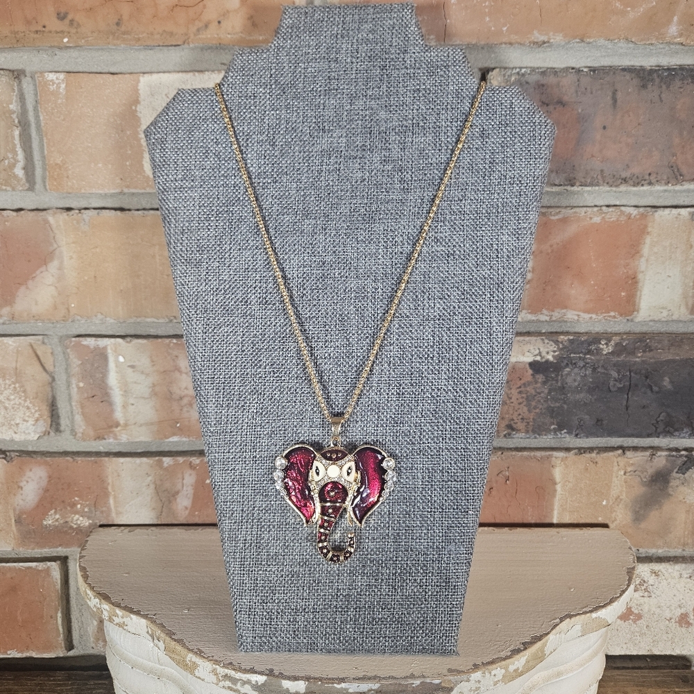 Betsey Johnson Necklace Strawberry Elephant?